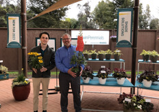 At Darwin Perennials Logan Valk is featuring Echinacea Sombrero Poco™ Yellow and Chris Fifo, Delphinium ‘Red Lark’ 